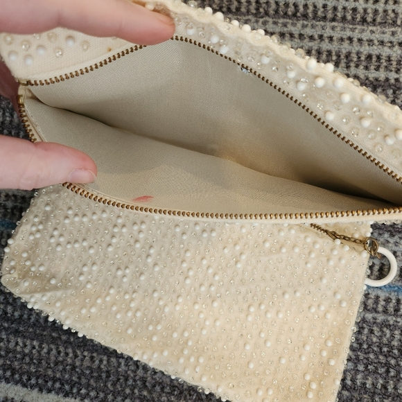 Vintage Corde-Bead By Lumered Hand Beaded Clutch Wallet Made in USA - Picture 8 of 14